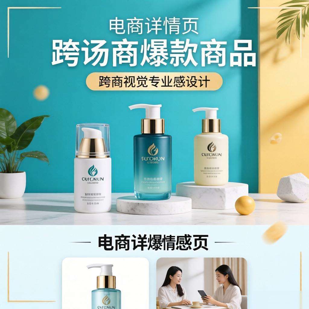 跨境电商标品站爆款详情页模板