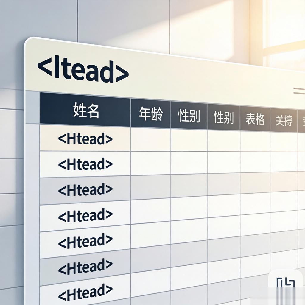 html thead第一张图