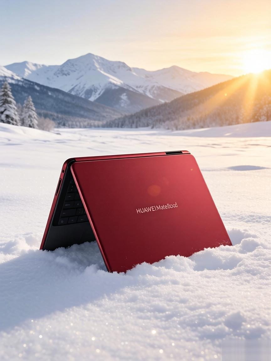 瑞红映雪，科技成诗：华为MateBook Fold非凡大师年末美学与实力双绝