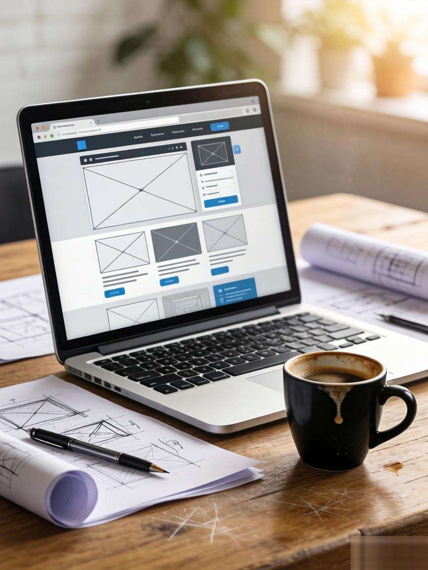 高端大气风格网站建设的布局规划第一张图