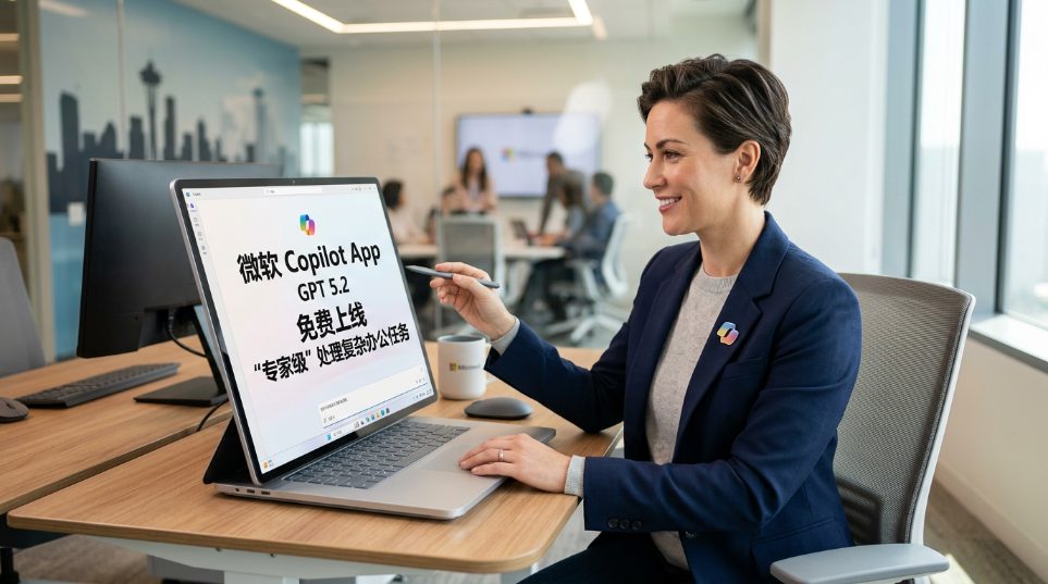 微软 Copilot AI 应用免费上线 GPT 5.2，“专家级”处理复杂办公
