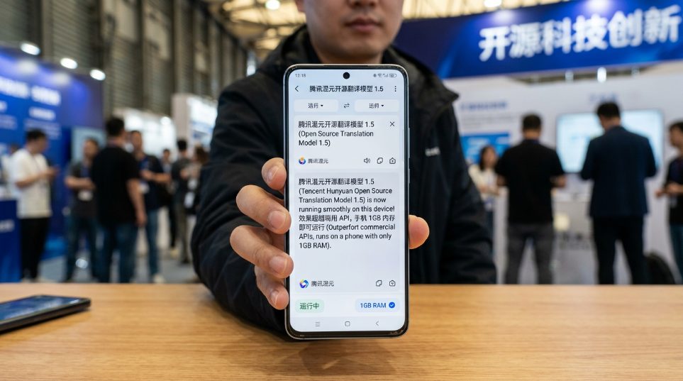 腾讯混元开源翻译模型 1.5：手机 1GB 内存即可运行，效果超越商用 API