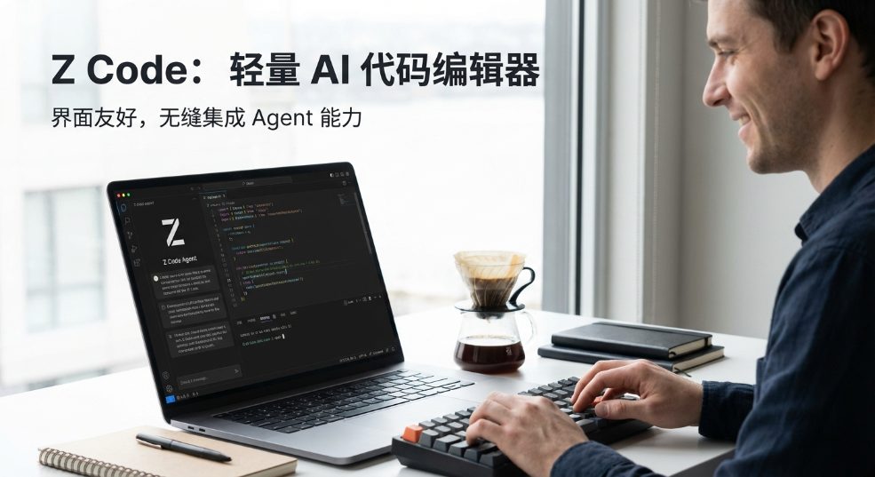 智谱推出轻量 AI代码编辑器 Z Code：界面友好，无缝集成 Agent 能力