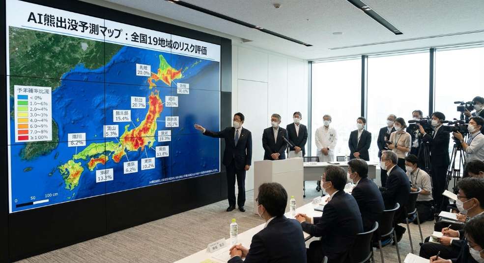 日本发布 AI 预测地图，评估东京札幌秋田等 19 地区“熊出没”概率