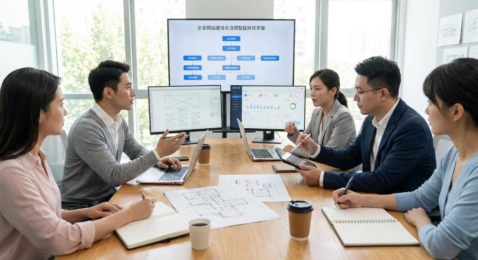 企业网站建设全流程智能转化方案第一张图