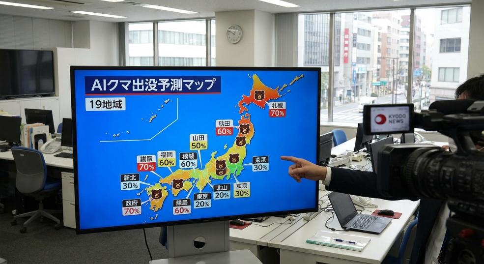 日本发布 AI 预测地图，评估东京札幌秋田等 19 地区“熊出没”概率第一张图