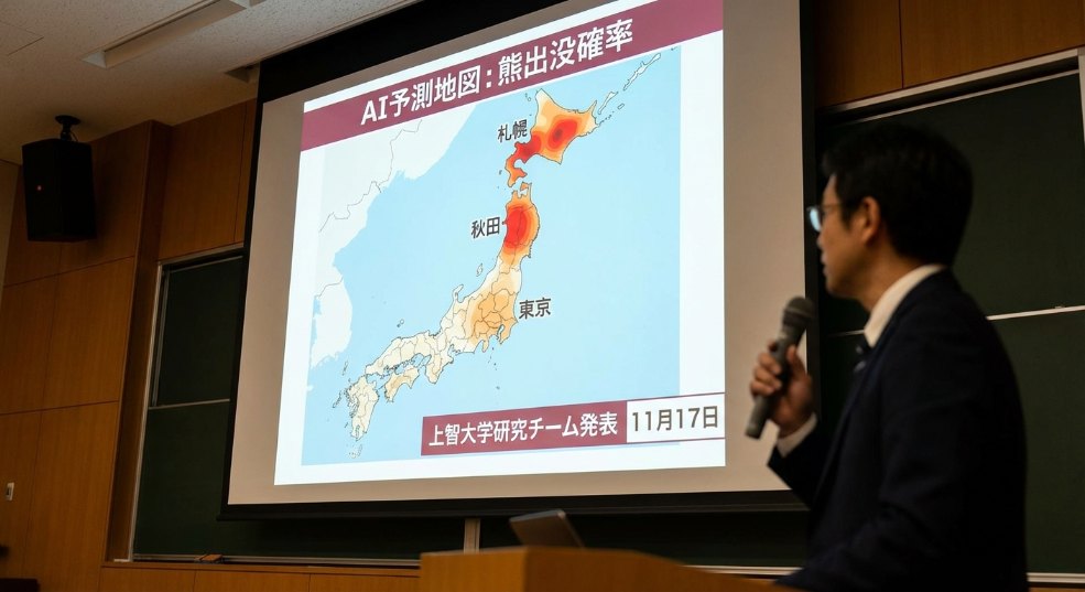 日本发布 AI 预测地图，评估东京札幌秋田等 19 地区“熊出没”概率第二张图