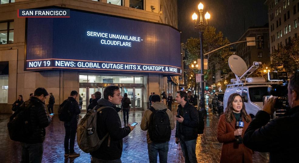 Cloudflare 全球故障引发大规模宕机，X 与 ChatGPT 受波及第一张图