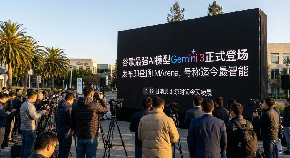 谷歌最强 AI模型 Gemini 3 正式登场：发布即登顶 LMArena，号称迄今最智能第一张图