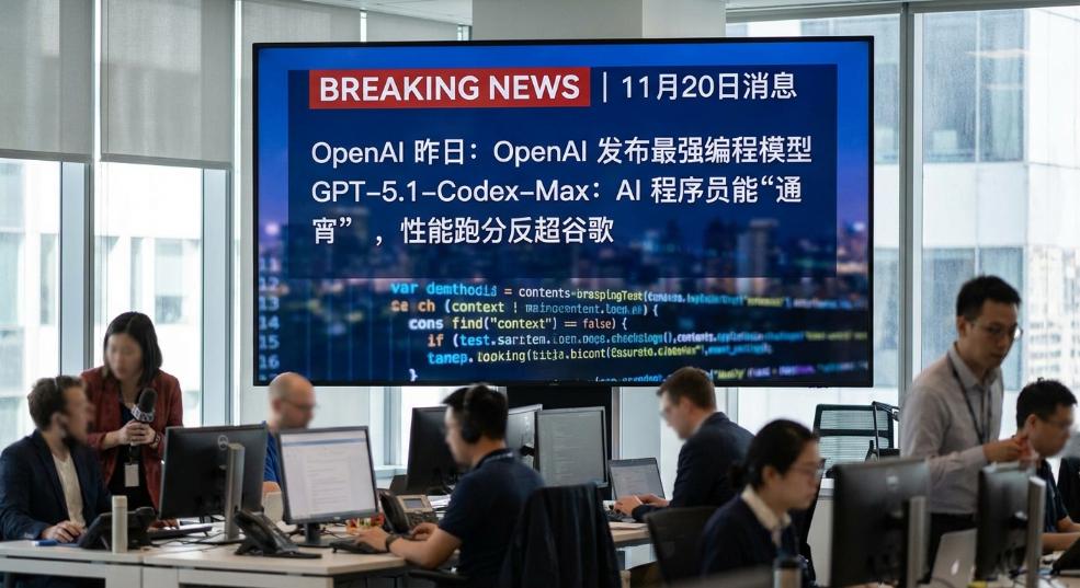 OpenAI 发布最强编程模型 GPT-5.1-Codex-Max：AI 程序员能“通宵”，性能跑分反超谷歌第一张图