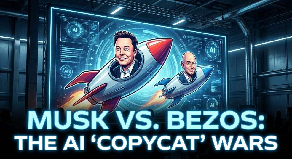 马斯克讽刺「跟屁虫」，贝索斯 AI 项目引热议