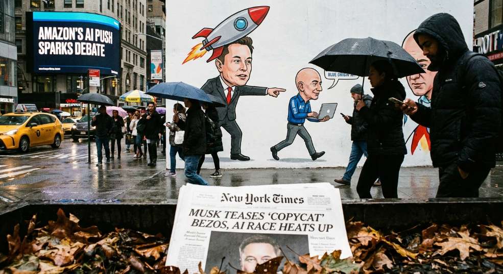马斯克讽刺「跟屁虫」，贝索斯 AI 项目引热议第二张图