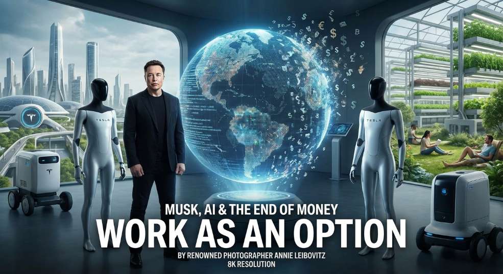 马斯克：AI 和机器人将使金钱无关紧要，工作也会变成可选项
