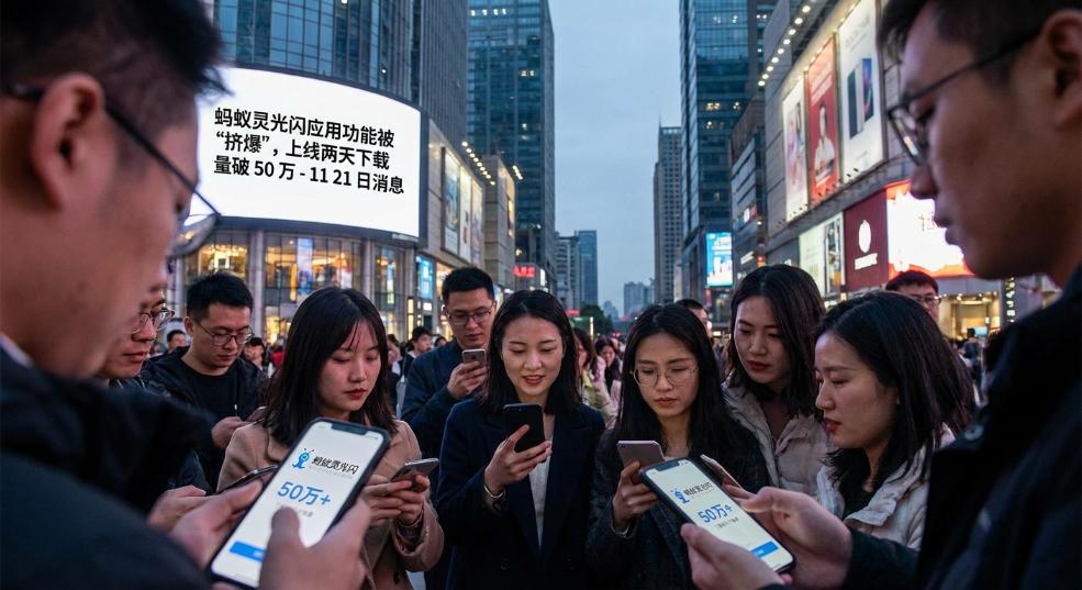 蚂蚁灵光闪应用功能被“挤爆”，上线两天下载量破 50 万第二张图