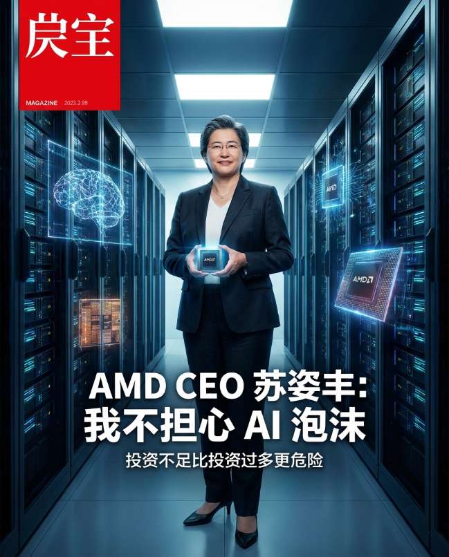 AMD CEO 苏姿丰：我不担心 AI 泡沫，投资不足比投资过多更危险