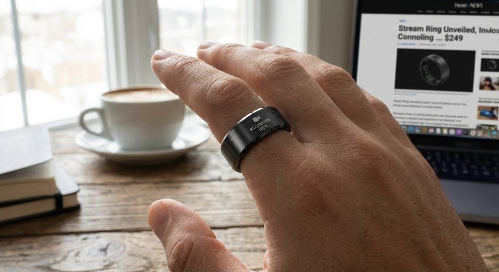能“记录想法”的智能戒指 Stream Ring 问世，预售价 249 美元起第一张图