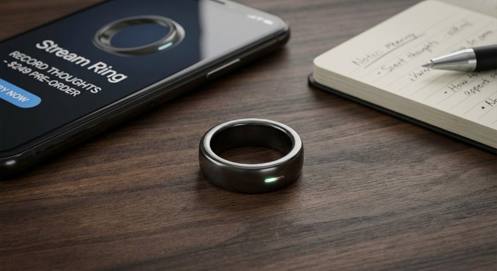 能“记录想法”的智能戒指 Stream Ring 问世，预售价 249 美元起第二张图