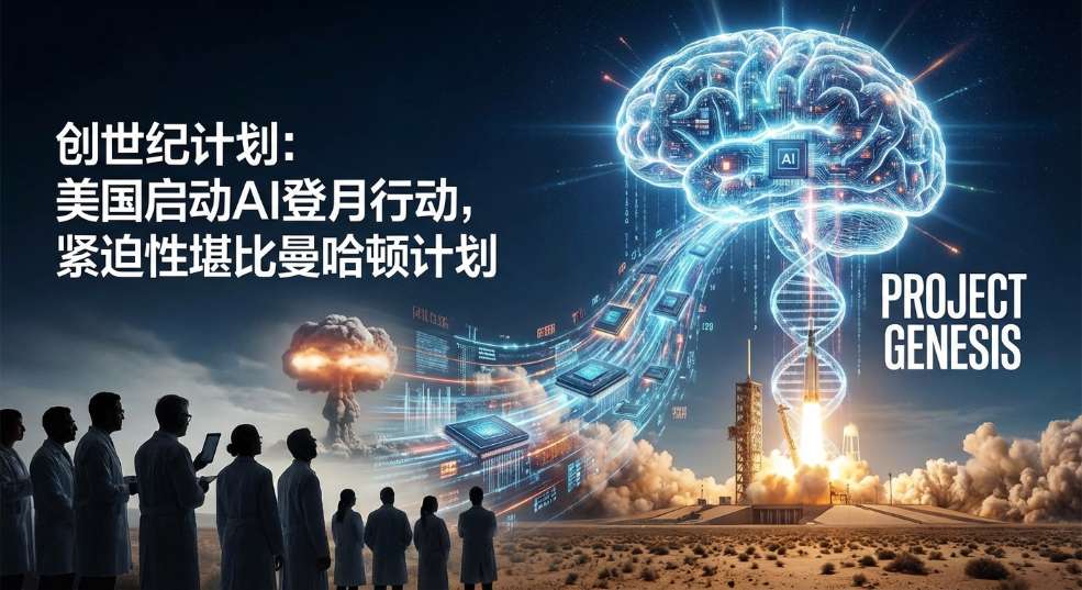 美国启动人工智能“创世纪计划”，称其紧迫性和雄心与“曼哈顿计划”相当