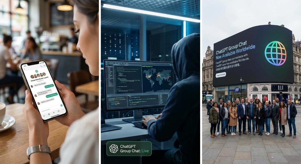 ChatGPT 群聊功能全球上线，所有用户均可体验第二张图