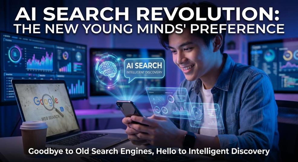 调查显示年轻人更偏好使用 AI搜索 信息，而非传统搜索引擎