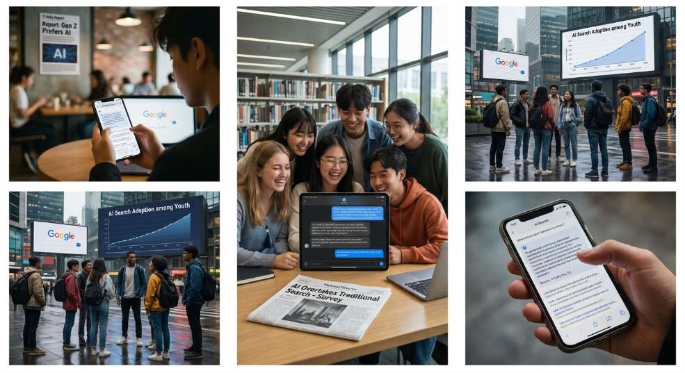 调查显示年轻人更偏好使用 AI搜索 信息，而非传统搜索引擎第二张图