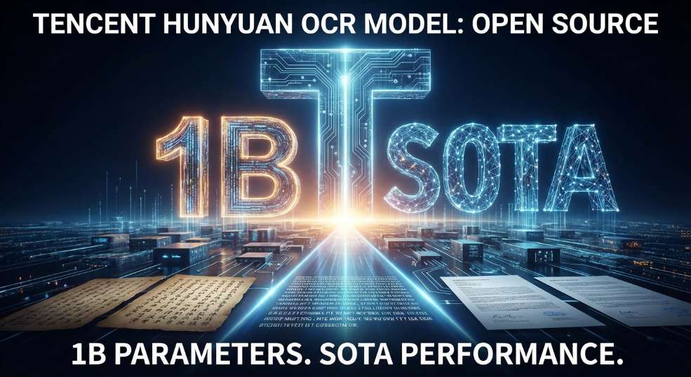腾讯混元 OCR 模型宣布开源：参数仅 1B，多项核心能力 SOTA