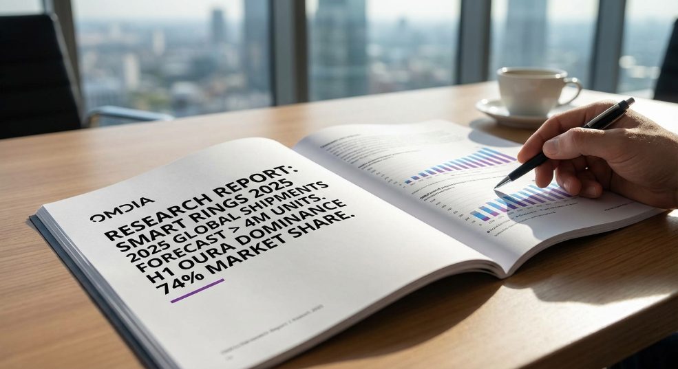 Omdia：智能戒指 2025 年全球出货量预计首次突破 400 万台，上半年 Oura 霸榜独占 74% 份额第一张图