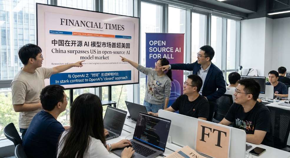 中国在开源 AI 模型市场首超美国，与 OpenAI 之“封闭”形成鲜明对比第一张图