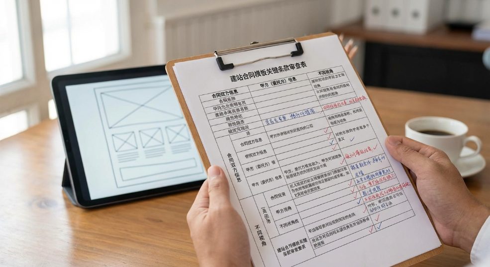 建站合同模板关键条款审查表 建站合同模板关键条款审查表第二张图