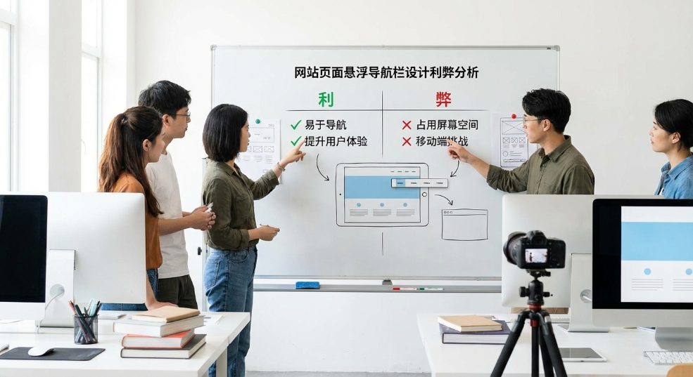 网站页面悬浮导航栏设计利弊第二张图