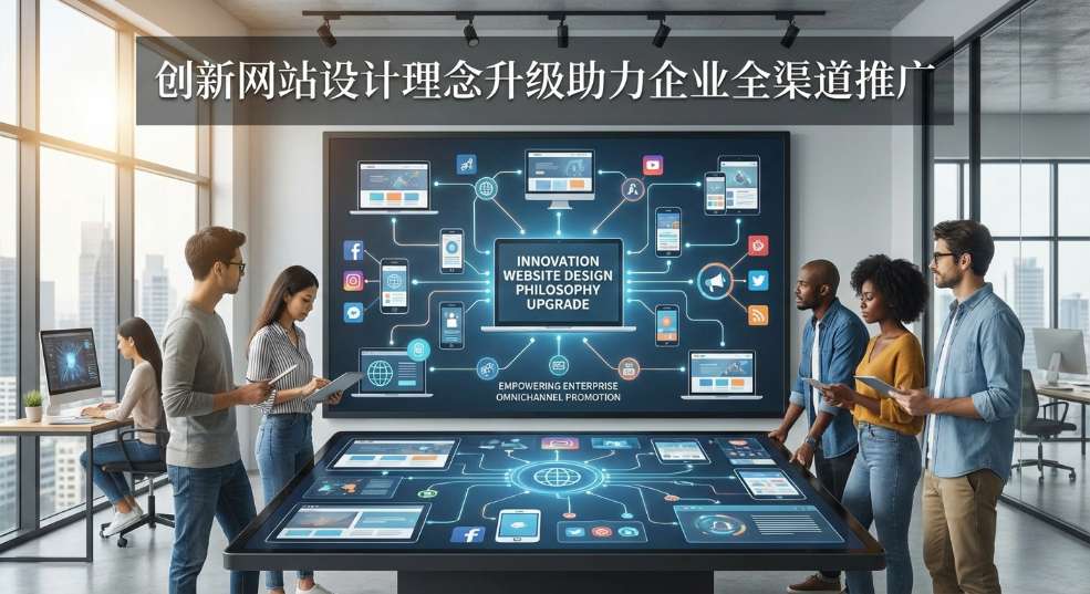 创新网站设计理念升级助力企业全渠道推广