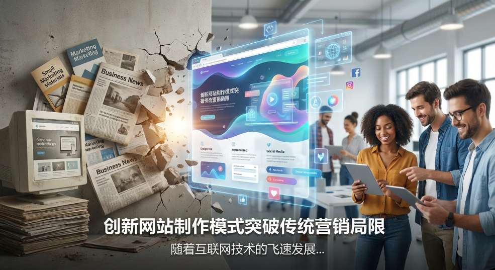 创新网站制作模式突破传统营销局限