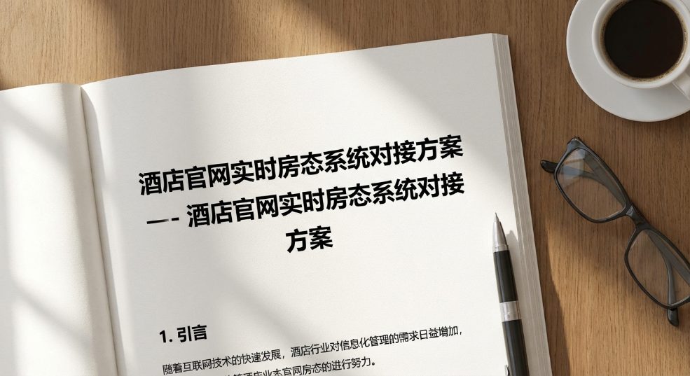 酒店官网实时房态系统对接方案第一张图