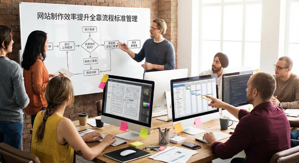 网站制作效率提升全靠流程标准管理第一张图