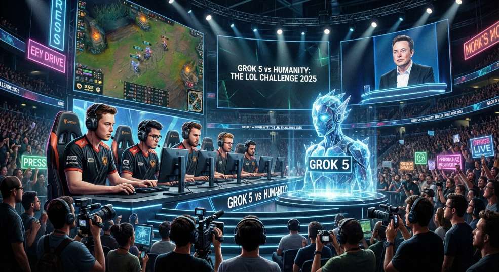 马斯克宣布 AI模型 Grok 5 明年将挑战《英雄联盟》顶级人类战队第二张图