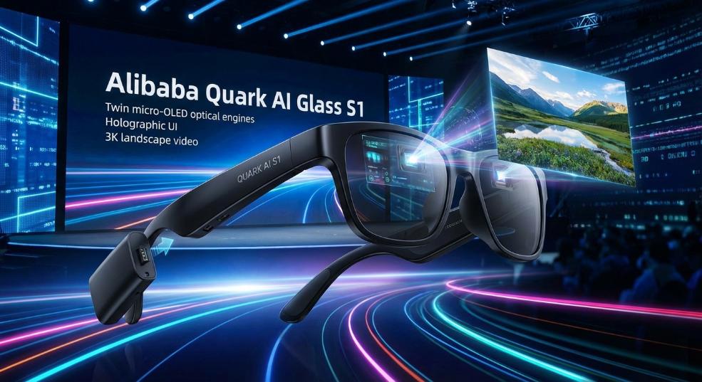 阿里首款自研 AI眼镜：夸克 AI 眼镜 S1 发布，双光机显示、3K 视频拍摄