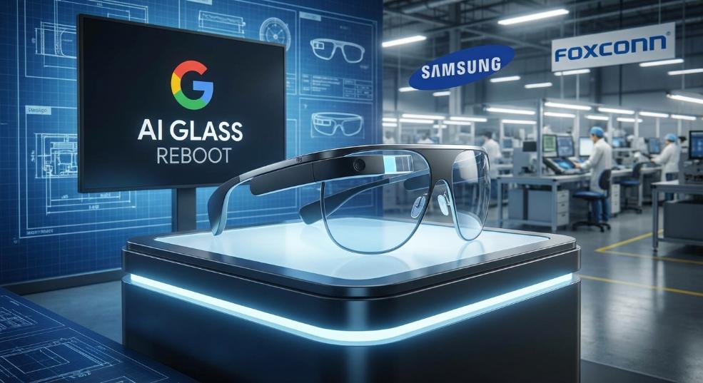 消息称谷歌重启 AI 眼镜：富士康代工、三星设计，最快明年四季度发布
