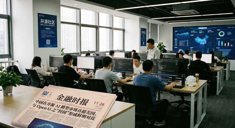 中国在开源 AI 模型市场首超美国，与 OpenAI 之“封闭”形成鲜明对比第一张图