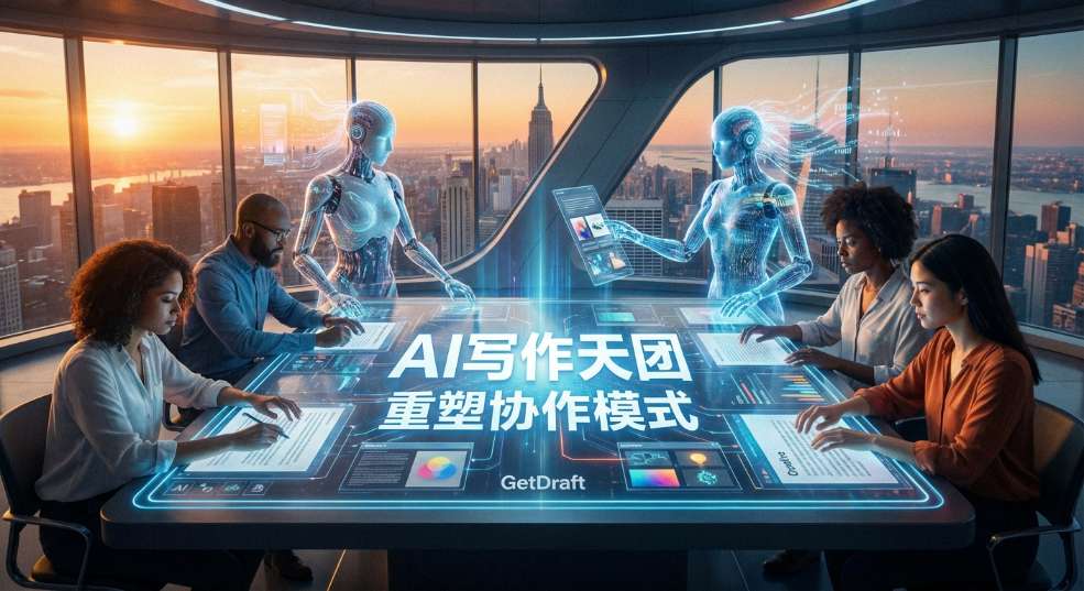GetDraft 上线：「AI 写作天团」重塑协作模式