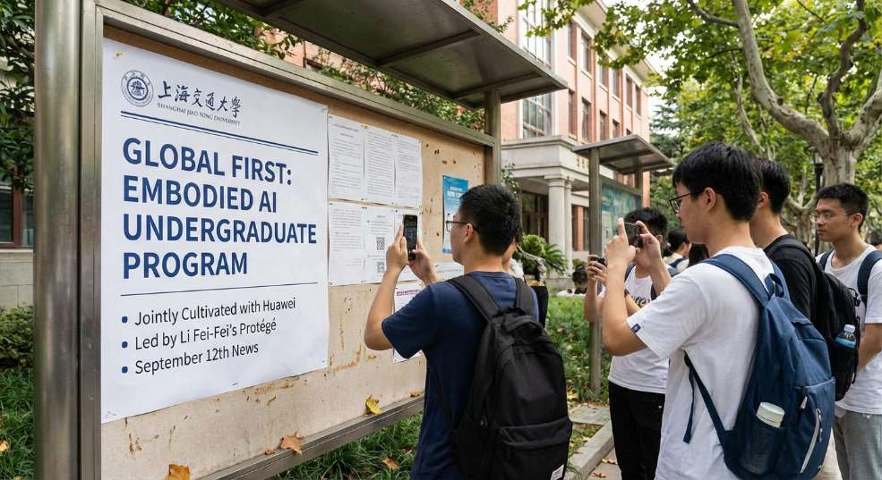 全球首个具身智能本科专业:上海交大公告,联合华为培养,李飞飞高徒带队 全球首个具身智能本科专业:上海交大公告,联合华为培养,李飞飞高徒带队第一张图