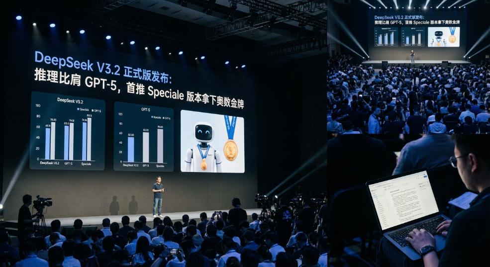 DeepSeek V3.2 正式版发布：推理比肩 GPT-5，首推 Speciale 版本拿下奥数金牌第二张图