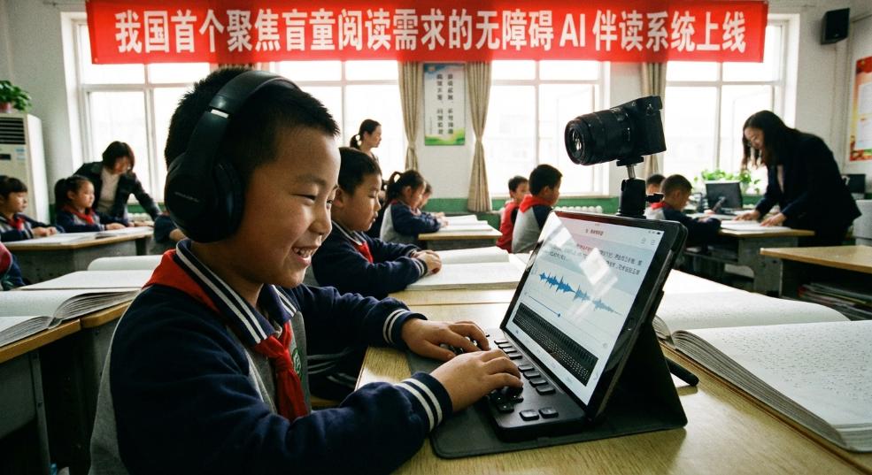 我国首个聚焦盲童阅读需求的无障碍 AI 伴读系统上线第一张图