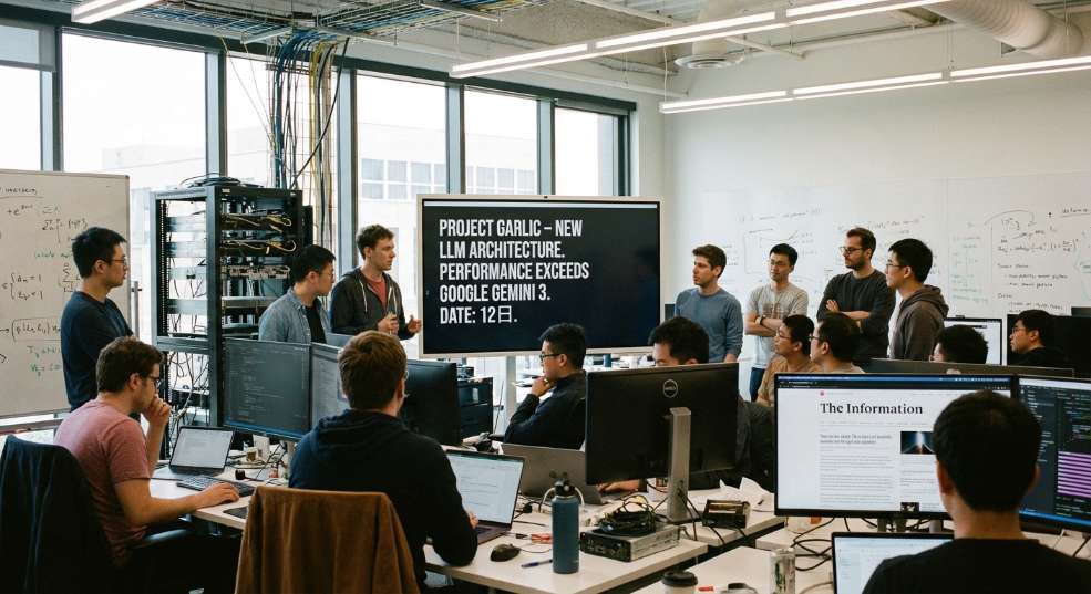 OpenAI 被曝正开发全新 AI大语言模型：代号“大蒜”，性能超越谷歌 Gemini 3第一张图