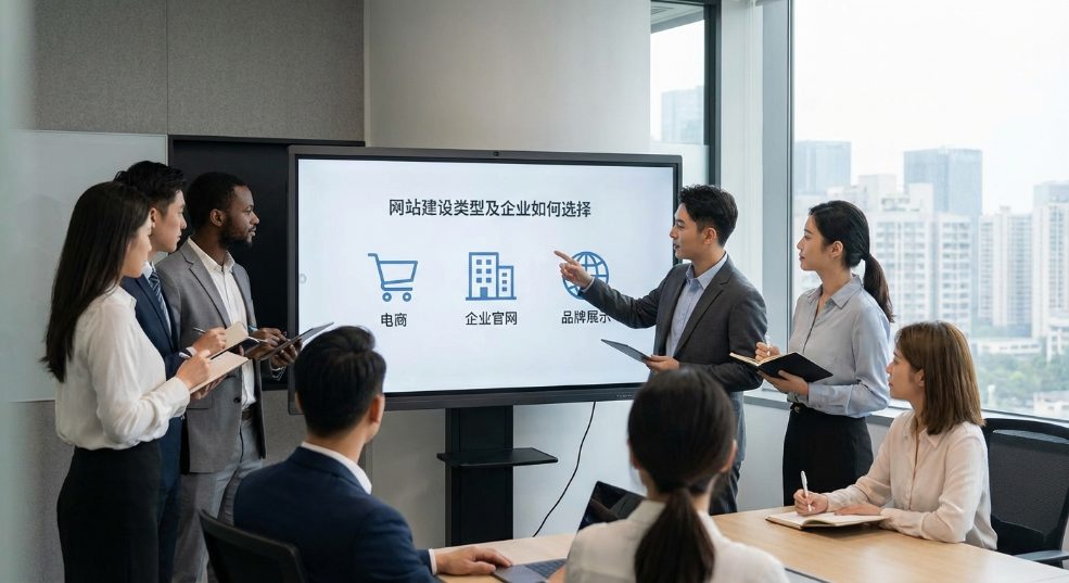 网站建设有哪些类型,企业网站怎么选择合适的类型?第二张图