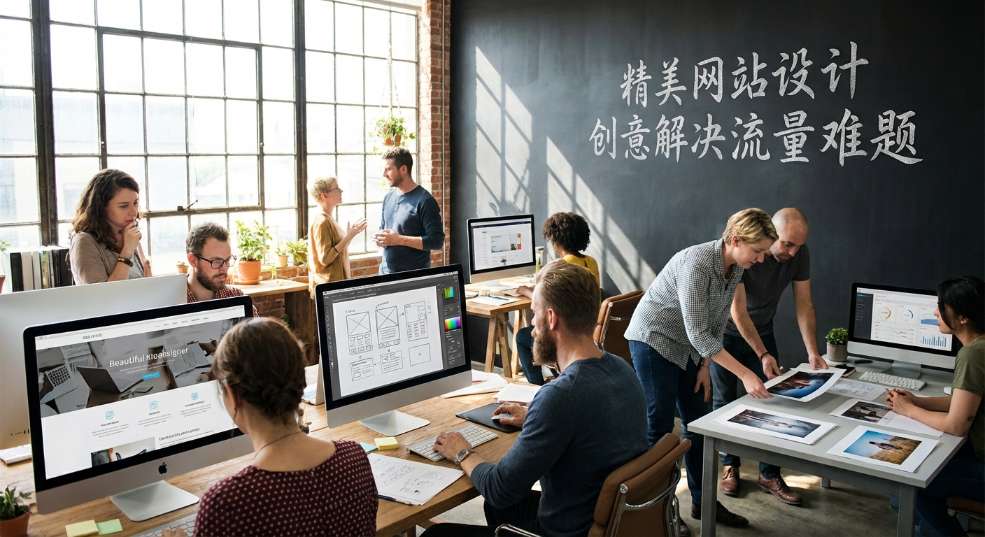 精美网站设计创意解决流量难题第一张图