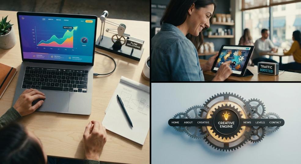 精美网站设计创意解决流量难题第二张图