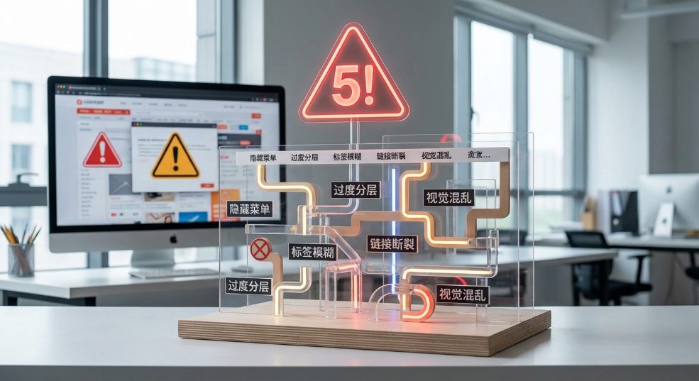 网站导航栏设计的5个反模式预警