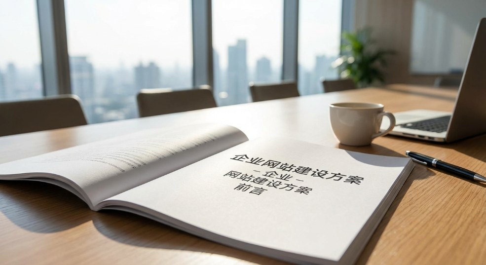 企业网站建设方案第一张图
