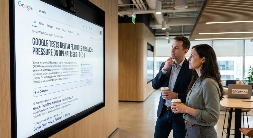 谷歌对 OpenAI 步步紧逼:开始在搜索中测试合并两大 AI 新功能 谷歌对 OpenAI 步步紧逼:开始在搜索中测试合并两大 AI 新功能第一张图
