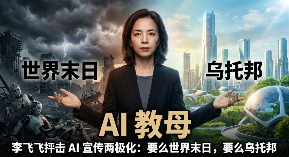 “AI 教母”李飞飞抨击 AI 宣传两极化：要么世界末日，要么乌托邦